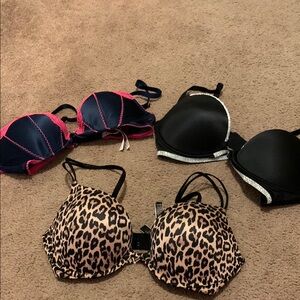 Victoria's Secret Leopard and Solid Bra Collection